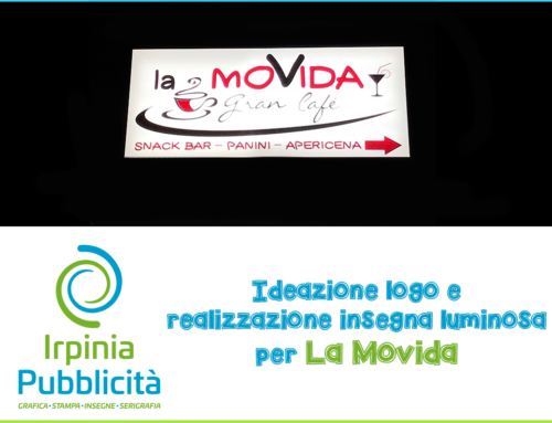 Logo e Insegna Luminosa – La Movida Caffè